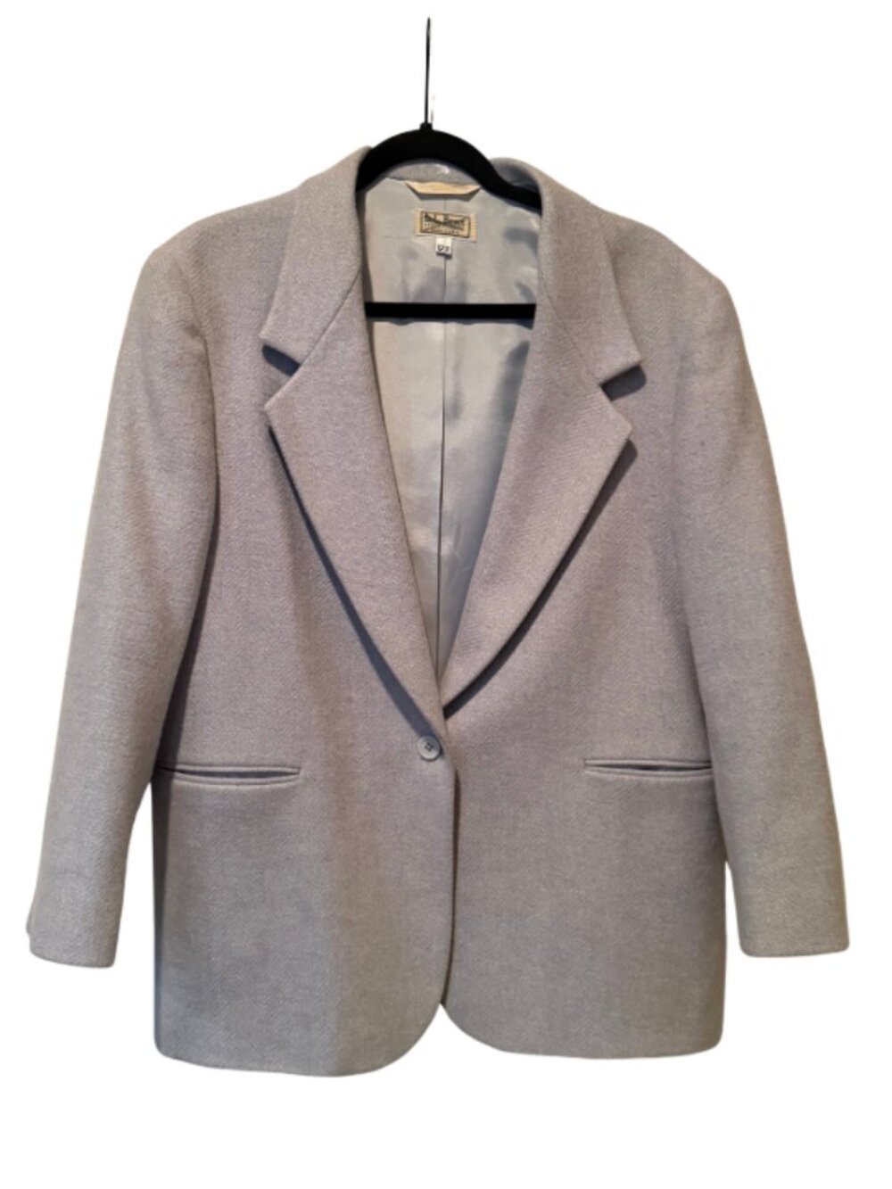 Vintage LL Bean Textured Light Blue Blazer